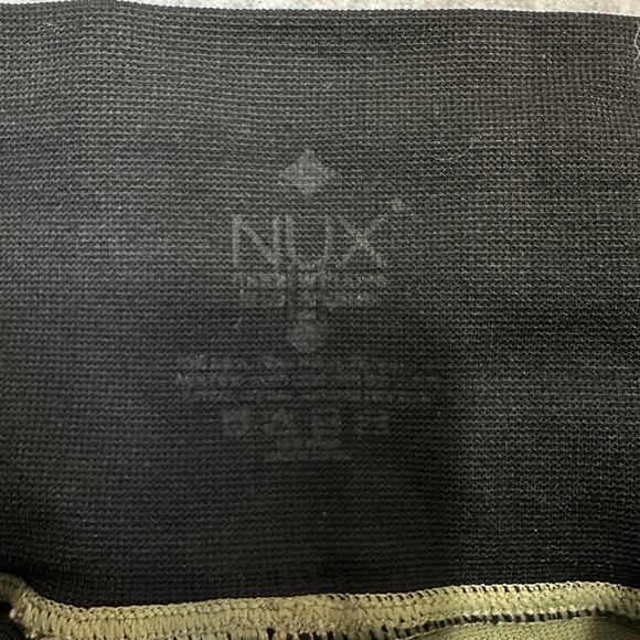 NUX Seamless Jaydon Leggings Womens S Moss Green Black Mid Rise Ankle Patterned - Picture 3 of 10